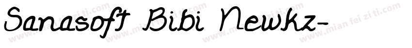 Sanasoft Bibi Newkz字体转换